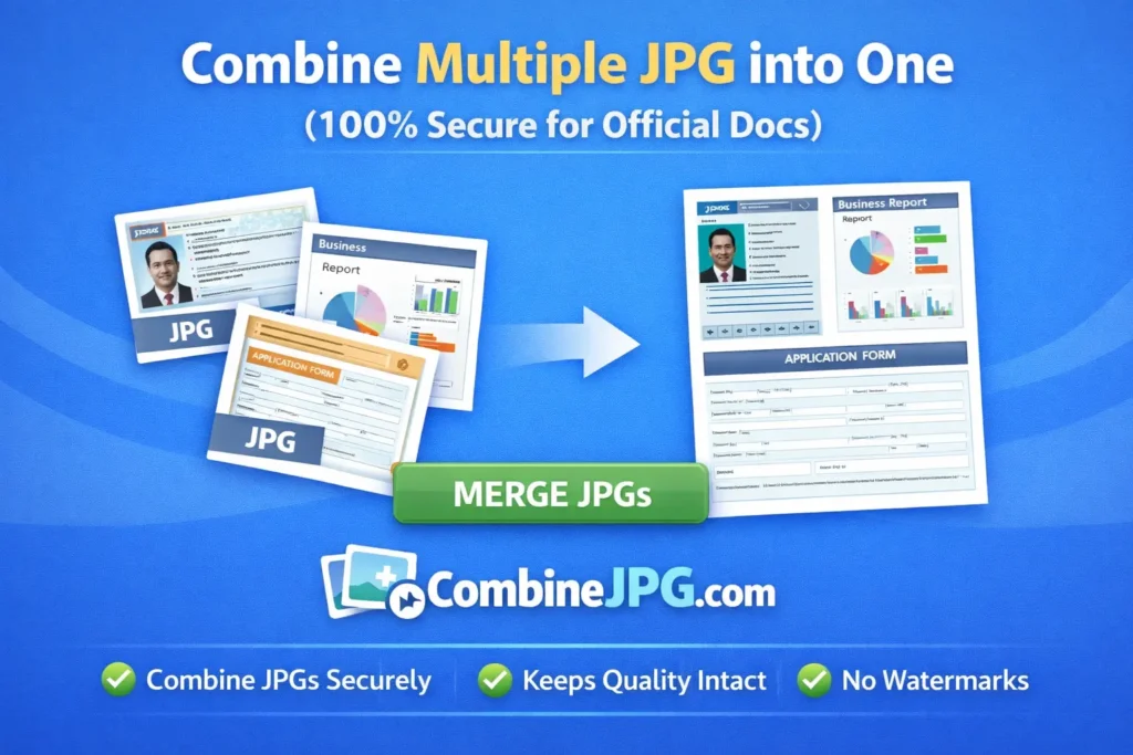 Step by Step Guide Combine Multiple JPG into One for Official Documents