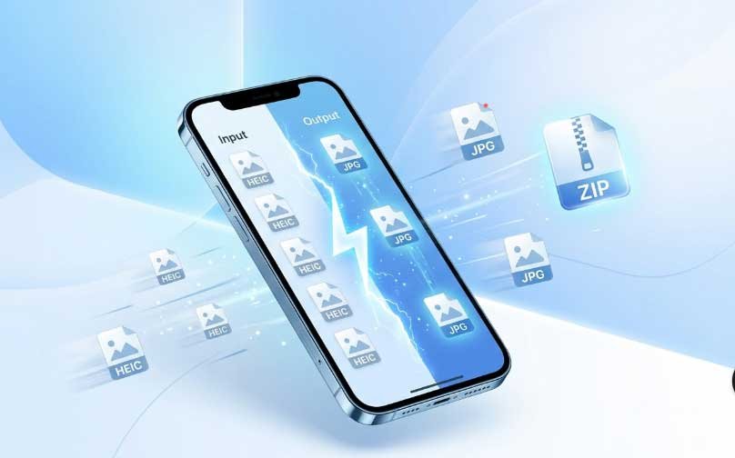 Bulk HEIC to JPG Converter High Speed – Convert iPhone Photos Instantly 