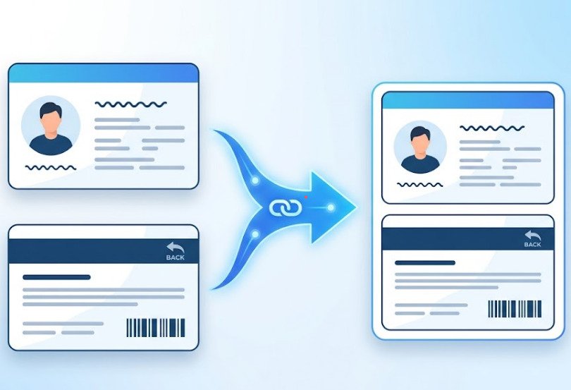Merge ID Card Front and Back Free – Download as JPG or PDF