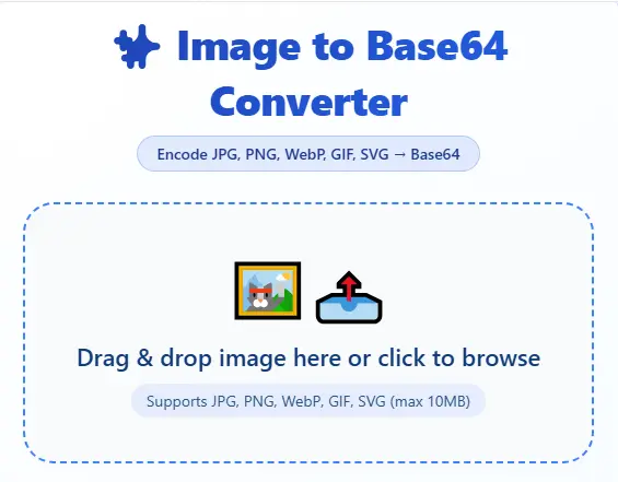 Image to Base64 Converter – Free Encoder (JPG, PNG, WebP)