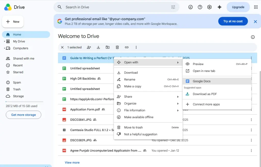 Google Drive Workaround