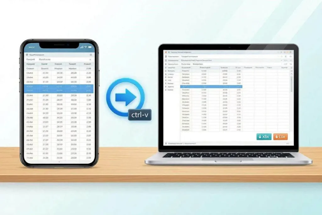 Screenshot to Excel Online Free - No Signup, Instant XLSXCSV Download