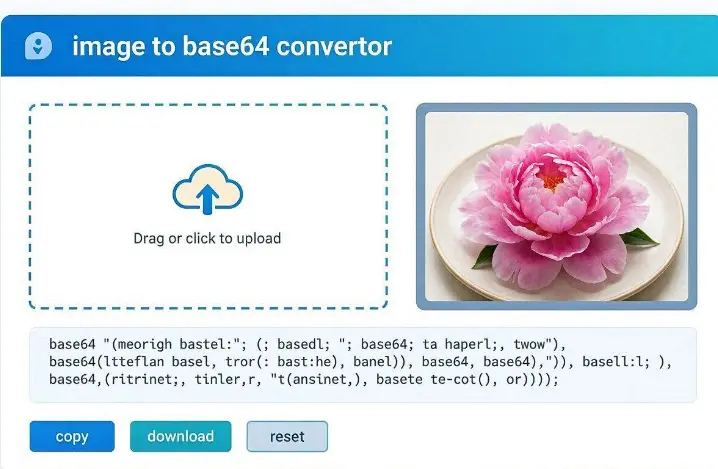 Image to Base64 Converter – Free Online Encoder | JPG, PNG, WebP, SVG