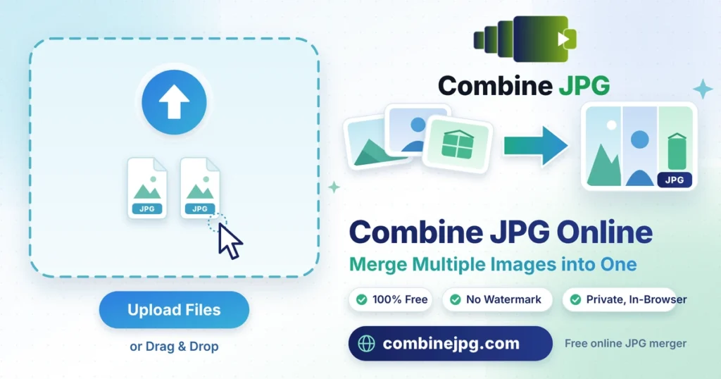 Combine JPG online tool: merge multiple JPG images into one image at combinejpg.com